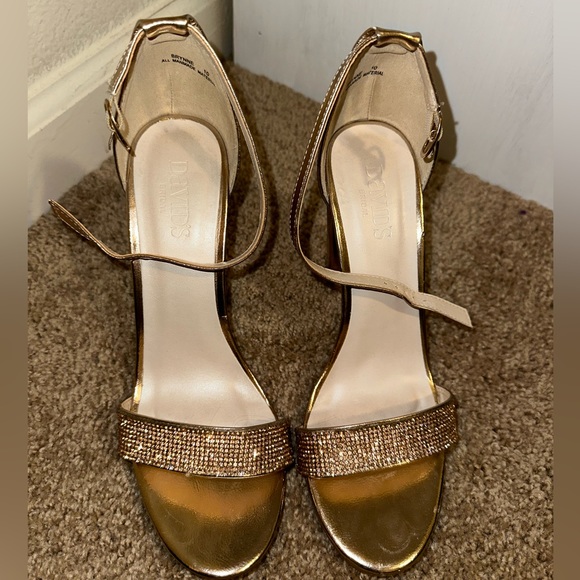 David’s Bridal rose gold heels size 10 - Picture 2 of 5